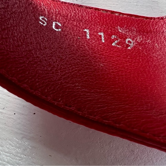 LOUIS VUITTON || Escale Palma Red Pink Ombré LV Monogram Logo Sandals EU 37.5 - Picture 12 of 13